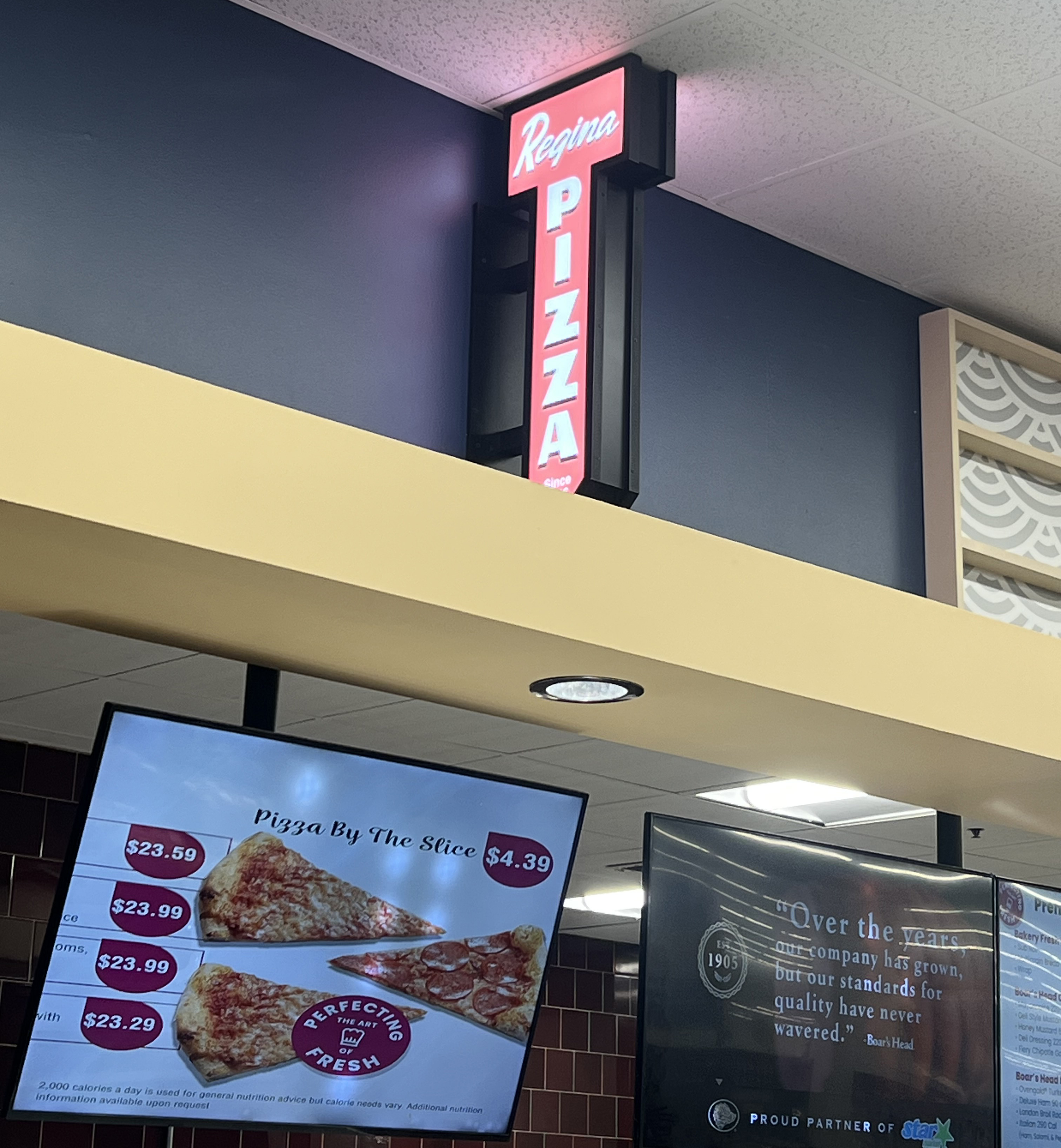 Regina Pizzeria at Star Market, Belmont, MA